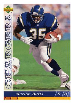 #346 Marion Butts - San Diego Chargers - 1993 Upper Deck Football