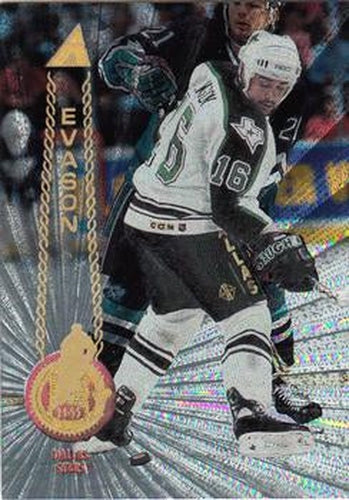 #346 Dean Evason - Dallas Stars - 1994-95 Pinnacle Hockey - Rink Collection