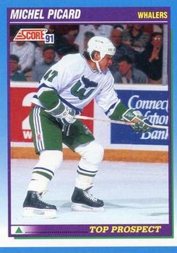 #347 Michel Picard - Hartford Whalers - 1991-92 Score Canadian Hockey