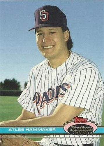 #347 Atlee Hammaker - San Diego Padres - 1991 Stadium Club Baseball