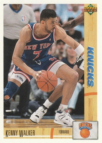 #347 Kenny Walker - New York Knicks - 1991-92 Upper Deck Basketball