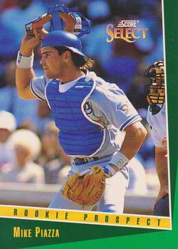 #347 Mike Piazza - Los Angeles Dodgers - 1993 Select Baseball