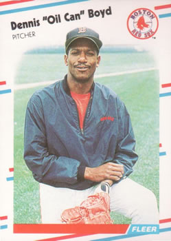 #347 Dennis "Oil Can" Boyd - Boston Red Sox - 1988 Fleer Baseball