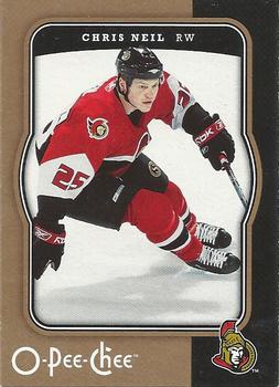 #347 Chris Neil - Ottawa Senators - 2007-08 O-Pee-Chee Hockey