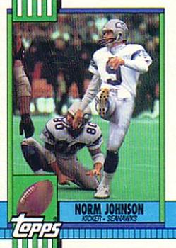 #347 Norm Johnson - Seattle Seahawks - 1990 Topps Football
