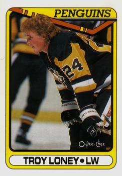 #347 Troy Loney - Pittsburgh Penguins - 1990-91 O-Pee-Chee Hockey