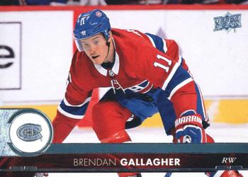 #347 Brendan Gallagher - Montreal Canadiens - 2017-18 Upper Deck Hockey