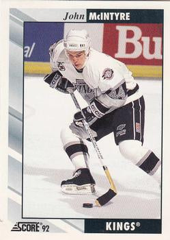 #347 John McIntyre - Los Angeles Kings - 1992-93 Score USA Hockey