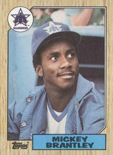 #347 Mickey Brantley - Seattle Mariners - 1987 Topps Baseball