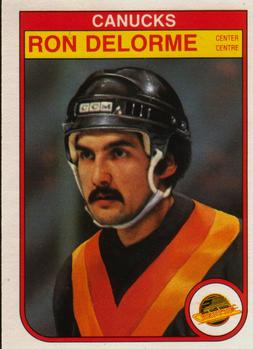 #347 Ron Delorme - Vancouver Canucks - 1982-83 O-Pee-Chee Hockey