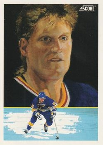 #347 Brett Hull - St. Louis Blues - 1991-92 Score American Hockey