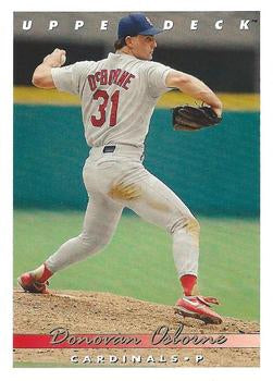 #347 Donovan Osborne - St. Louis Cardinals - 1993 Upper Deck Baseball