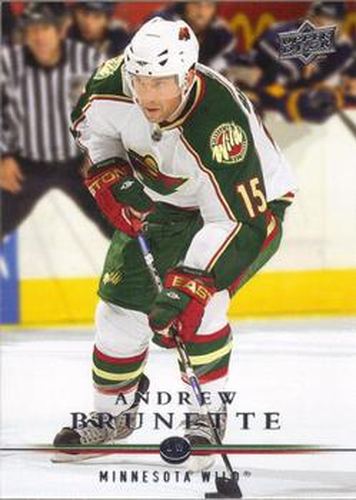 #347 Andrew Brunette - Minnesota Wild - 2008-09 Upper Deck Hockey