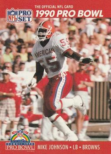 #347 Mike Johnson - Cleveland Browns - 1990 Pro Set Football