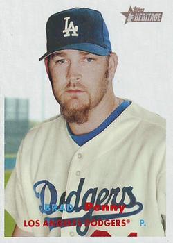 #347 Brad Penny - Los Angeles Dodgers - 2006 Topps Heritage Baseball