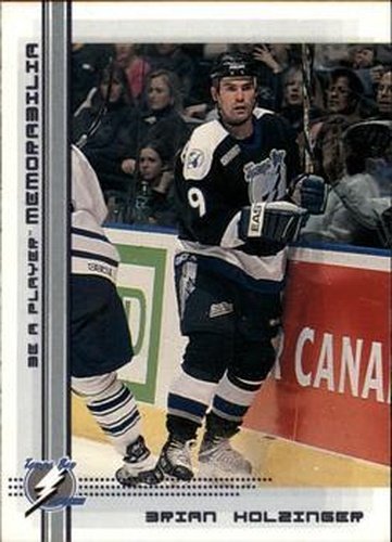 #347 Brian Holzinger - Tampa Bay Lightning - 2000-01 Be a Player Memorabilia Hockey