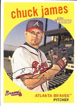 #347 Chuck James - Atlanta Braves - 2008 Topps Heritage Baseball
