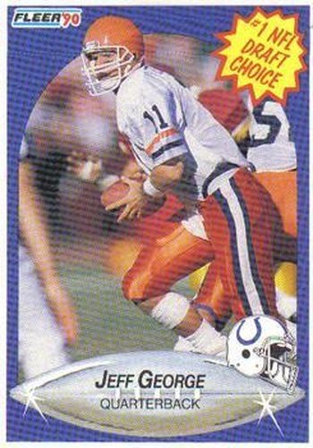 #347 Jeff George - Indianapolis Colts - 1990 Fleer Football