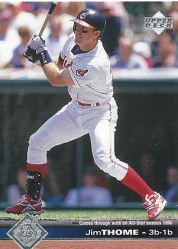 #347 Jim Thome - Cleveland Indians - 1997 Upper Deck Baseball