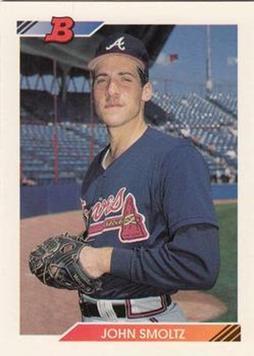 #347 John Smoltz - Atlanta Braves - 1992 Bowman Baseball