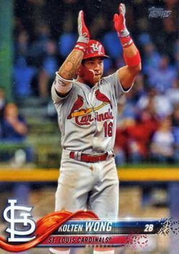 #347 Kolten Wong - St. Louis Cardinals - 2018 Topps Baseball