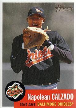#347 Napoleon Calzado - Baltimore Orioles - 2002 Topps Heritage Baseball