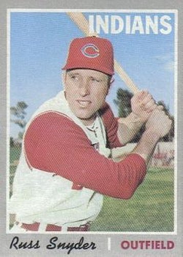 #347 Russ Snyder - Cleveland Indians - 1970 Topps Baseball