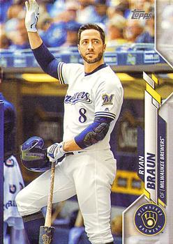 #347 Ryan Braun - Milwaukee Brewers - 2020 Topps Baseball