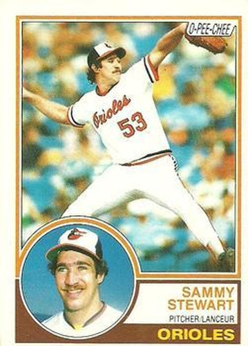 #347 Sammy Stewart - Baltimore Orioles - 1983 O-Pee-Chee Baseball