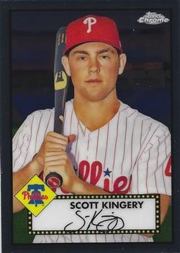 #347 Scott Kingery - Philadelphia Phillies - 2021 Topps Chrome Platinum Anniversary Baseball