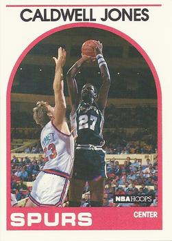 #347 Caldwell Jones - San Antonio Spurs - 1989-90 Hoops Basketball
