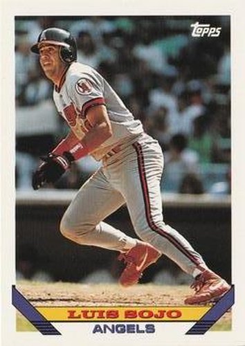 #347 Luis Sojo - California Angels - 1993 Topps Baseball