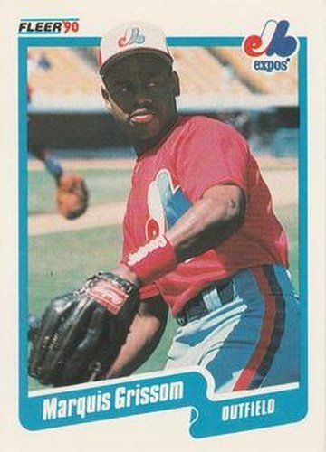 #347 Marquis Grissom - Montreal Expos - 1990 Fleer USA Baseball