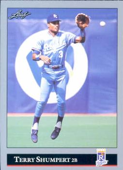 #347 Terry Shumpert - Kansas City Royals - 1992 Leaf Baseball