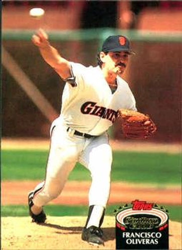 #347 Francisco Oliveras - San Francisco Giants - 1992 Stadium Club Baseball