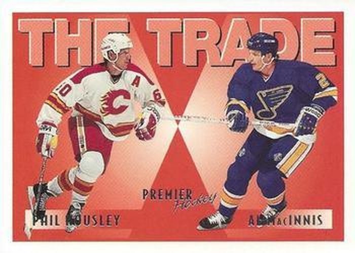 #347 Phil Housley / Al MacInnis - Calgary Flames / St. Louis Blues - 1994-95 Topps Premier Hockey