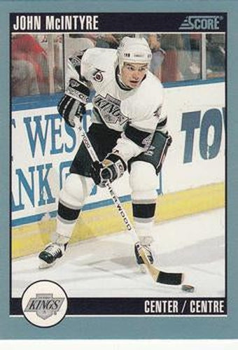 #347 John McIntyre - Los Angeles Kings - 1992-93 Score Canadian Hockey