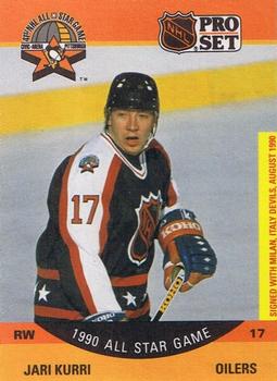 #348 Jari Kurri - Edmonton Oilers - 1990-91 Pro Set Hockey