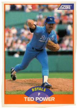 #348 Ted Power - Kansas City Royals - 1989 Score Baseball