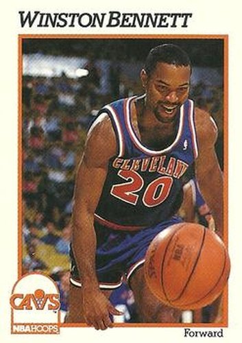 #348 Winston Bennett - Cleveland Cavaliers - 1991-92 Hoops Basketball