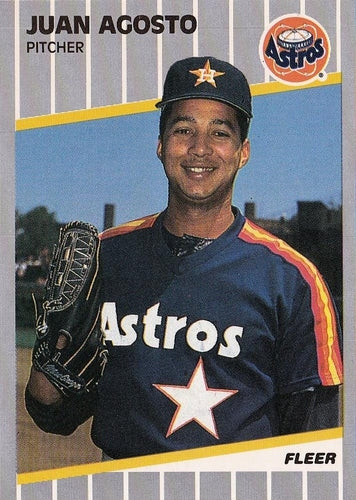 #348 Juan Agosto - Houston Astros - 1989 Fleer Baseball