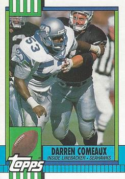 #348 Darren Comeaux - Seattle Seahawks - 1990 Topps Football