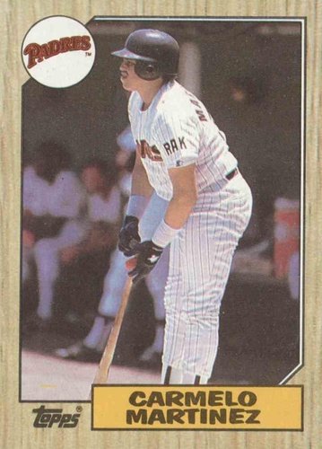 #348 Carmelo Martinez - San Diego Padres - 1987 Topps Baseball