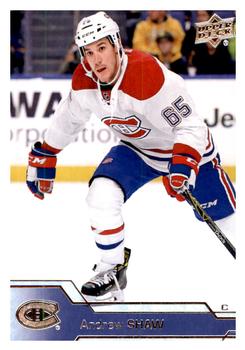 #348 Andrew Shaw - Montreal Canadiens - 2016-17 Upper Deck Hockey