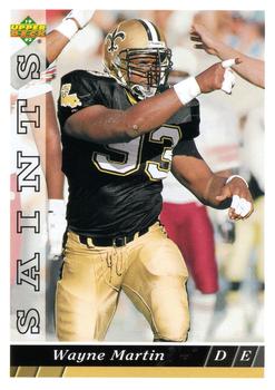 #348 Wayne Martin - New Orleans Saints - 1993 Upper Deck Football