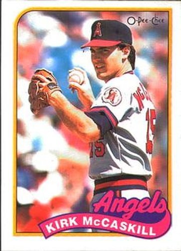 #348 Kirk McCaskill - California Angels - 1989 O-Pee-Chee Baseball