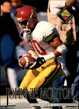 #348 Johnnie Morton - Detroit Lions - 1994 Pro Line Live Football