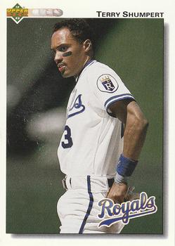 #348 Terry Shumpert - Kansas City Royals - 1992 Upper Deck Baseball