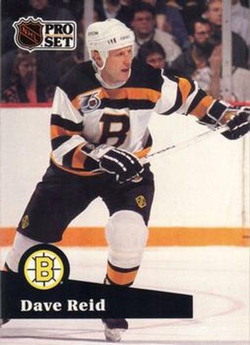 #348 Dave Reid - 1991-92 Pro Set Hockey