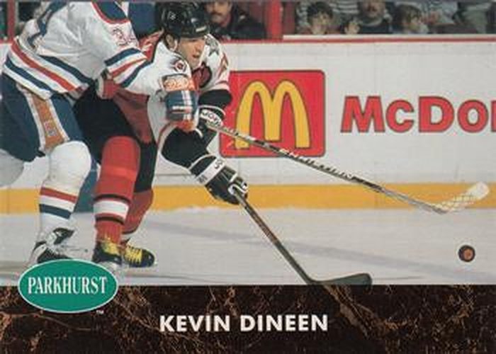 #348 Kevin Dineen - Philadelphia Flyers - 1991-92 Parkhurst Hockey
